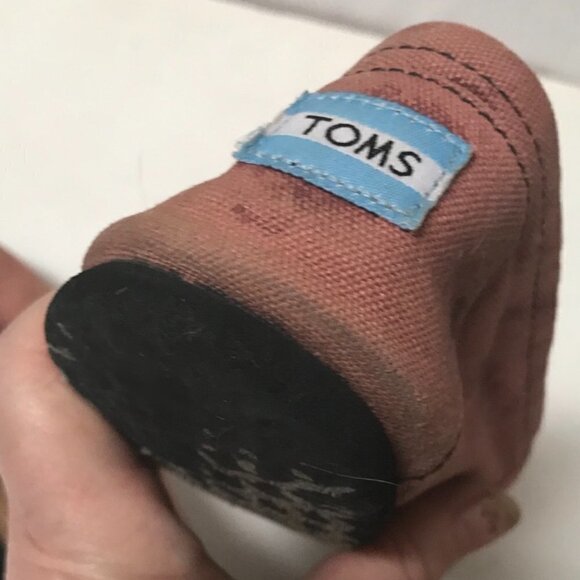 Toms Slip ons Size 8.5 flats Acid wash Tie Dye Cotton brown Grunge Ballet - Picture 7 of 7